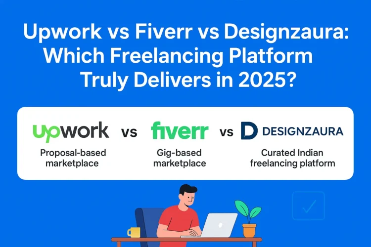 Upwork vs Fiverr vs Designzaura